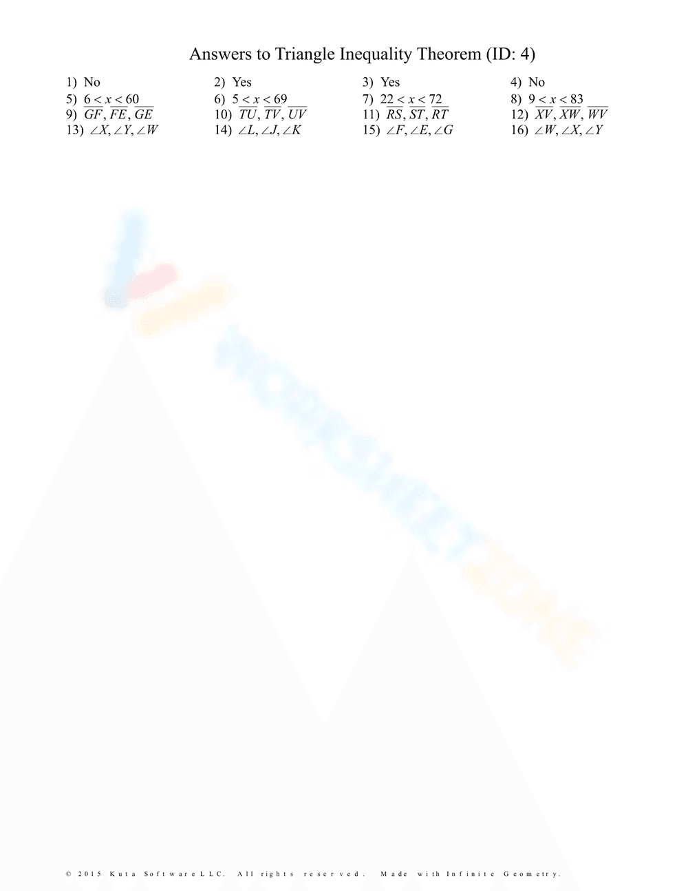 Triangle Inequality Theorem - Page 7