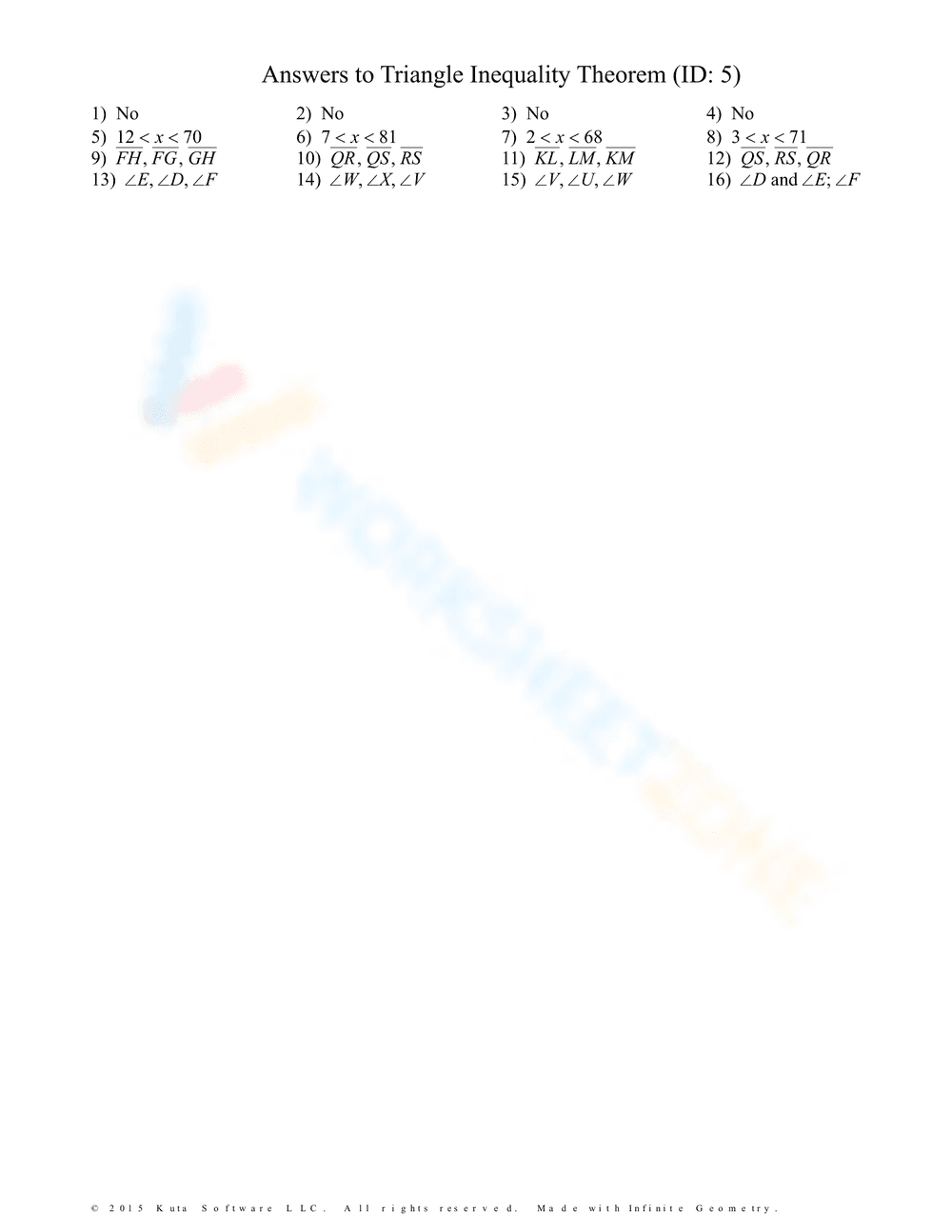 Triangle Inequality Theorem - Page 9