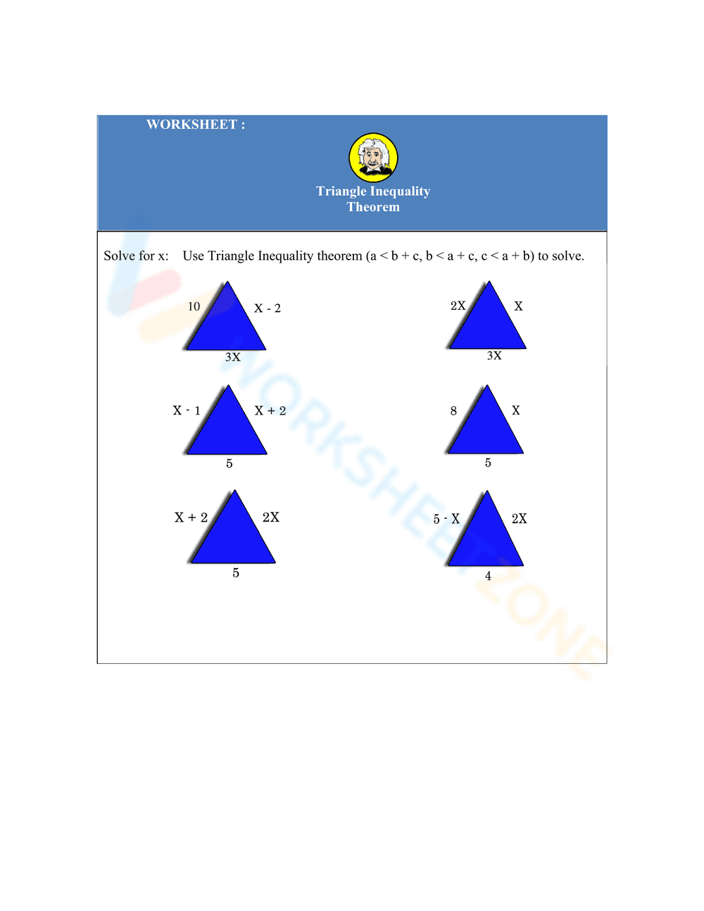 Triangle Inequality Theorem Practice - Page 2