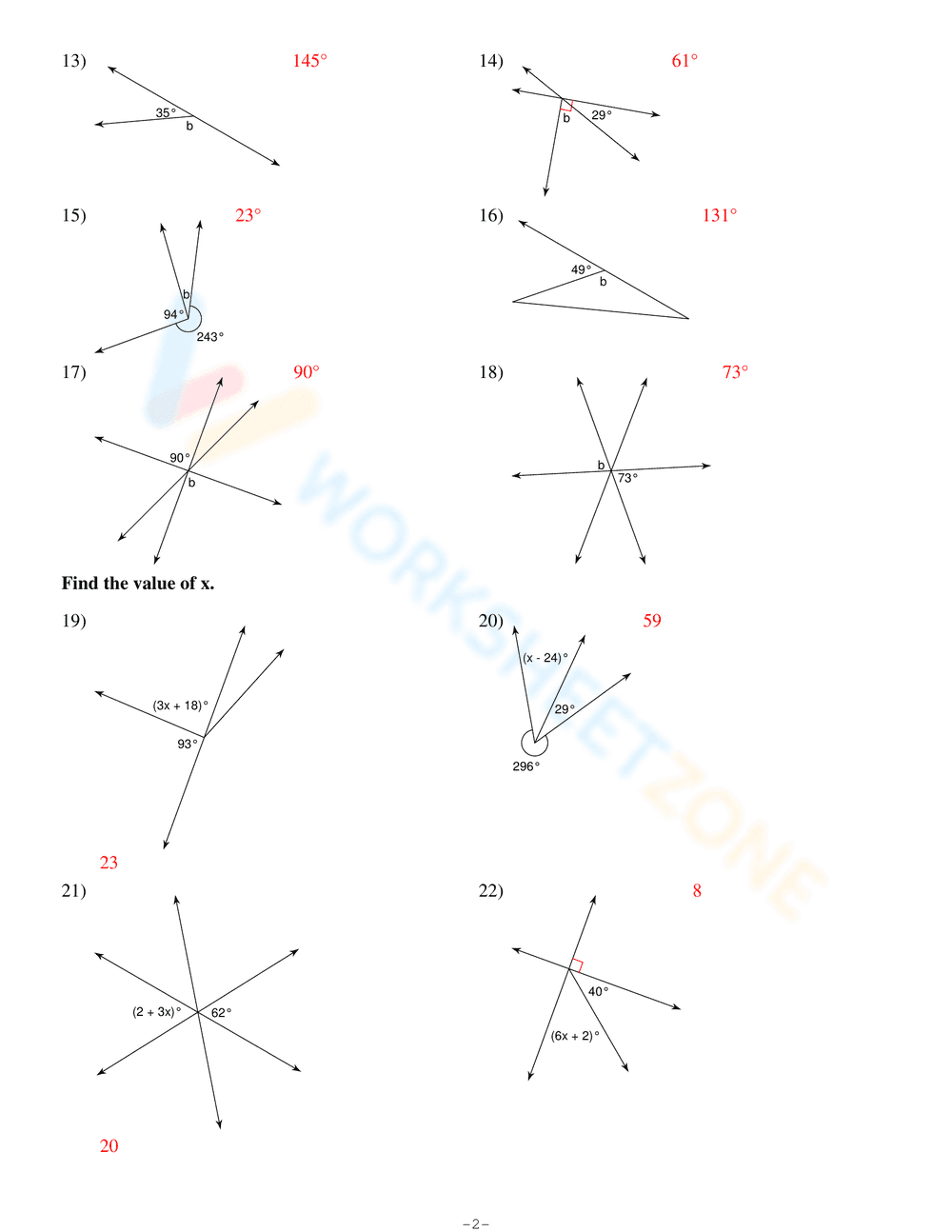 Angle Pair Relationships and Parallel Lines - Page 4