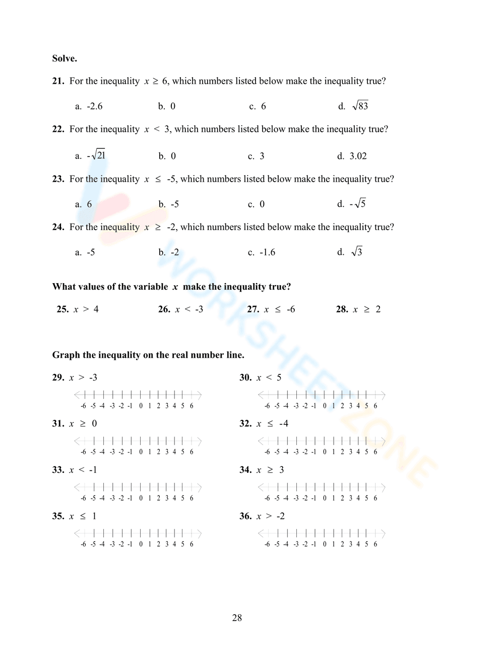 Sets of Numbers in the Real Number System - Page 6