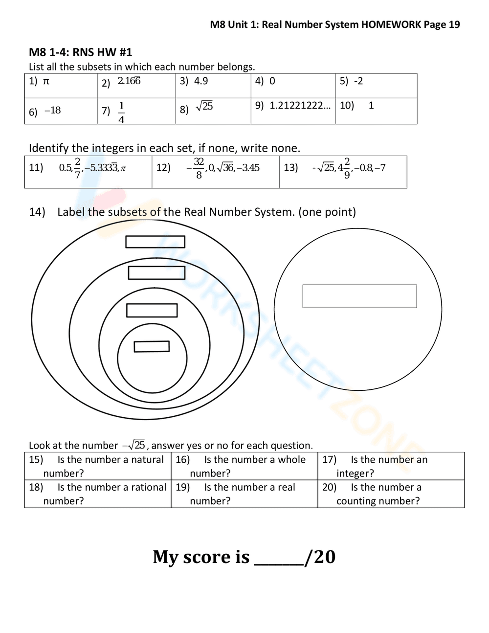 Updated Real Number System - Page 5