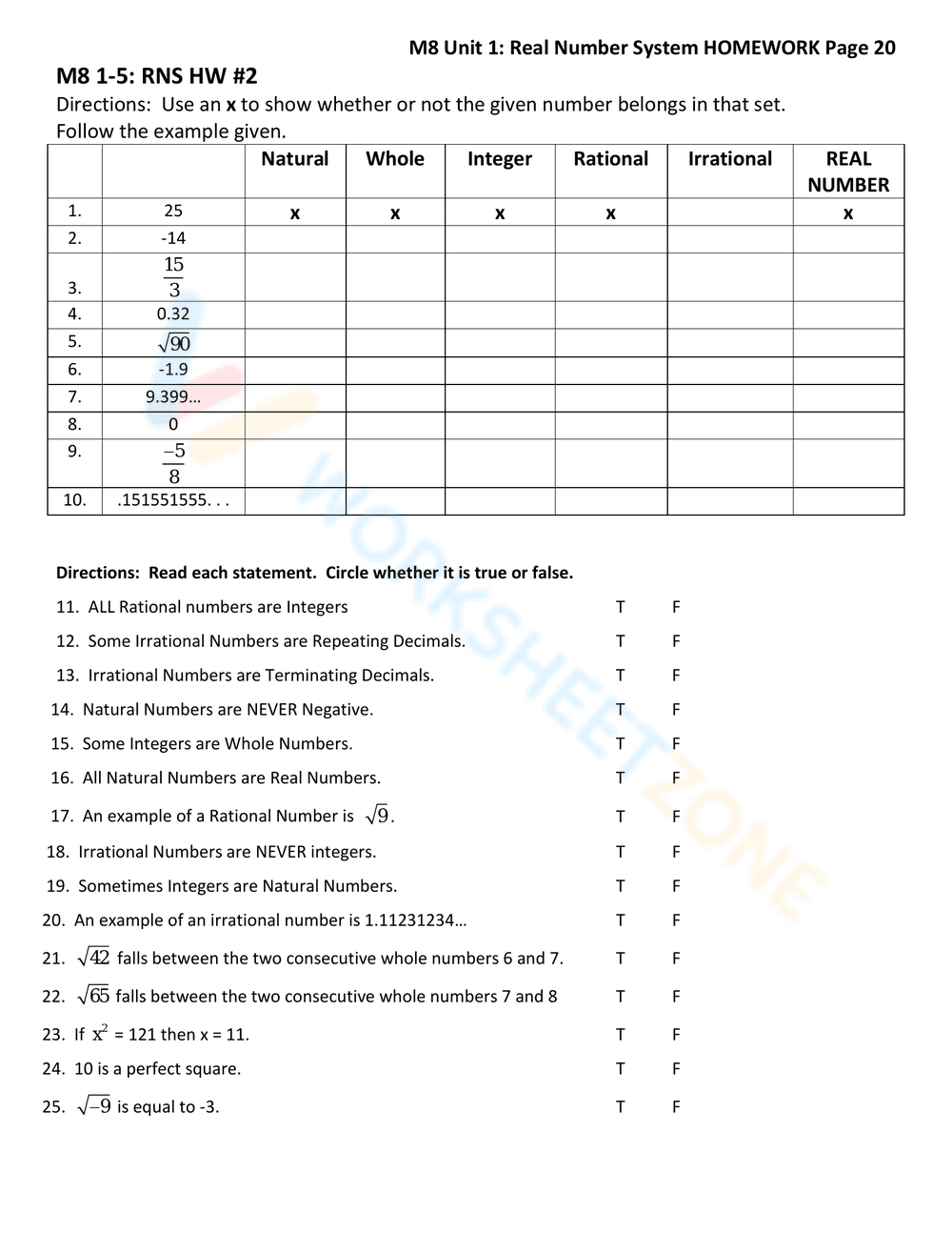 Updated Real Number System - Page 6