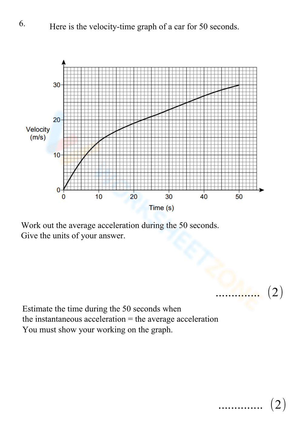 Updated Velocity-Time Graphs - Page 7