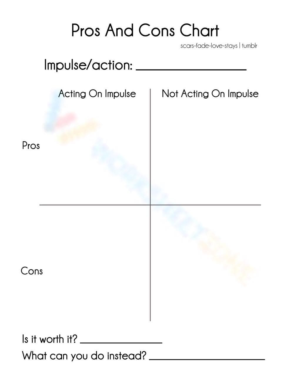 Creating a Pros and Cons Chart - Page 1
