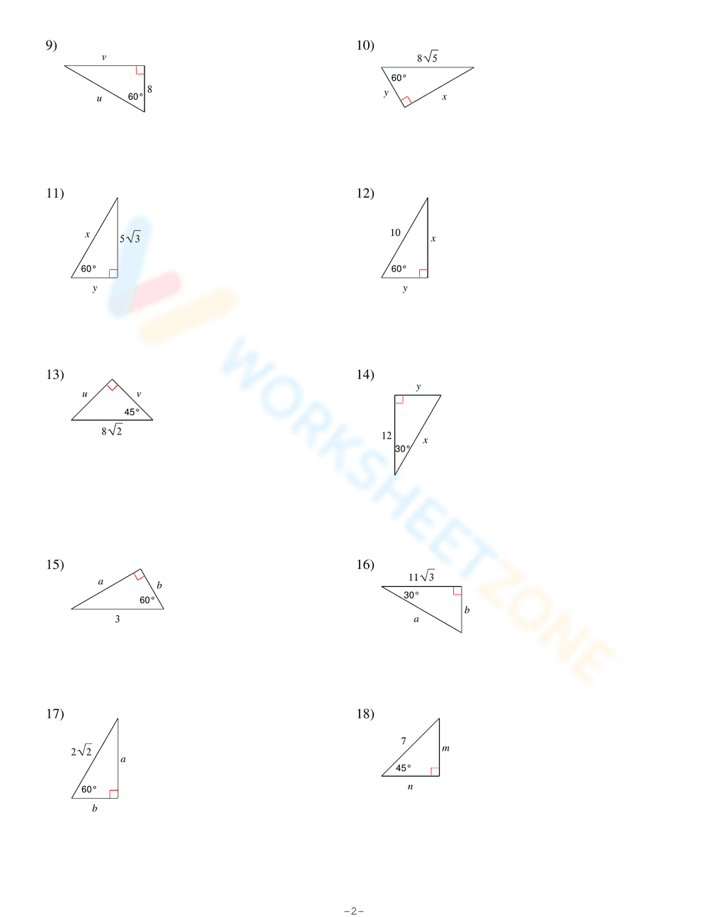 Mastering Special Right Triangles: A Comprehensive Guide - Page 2