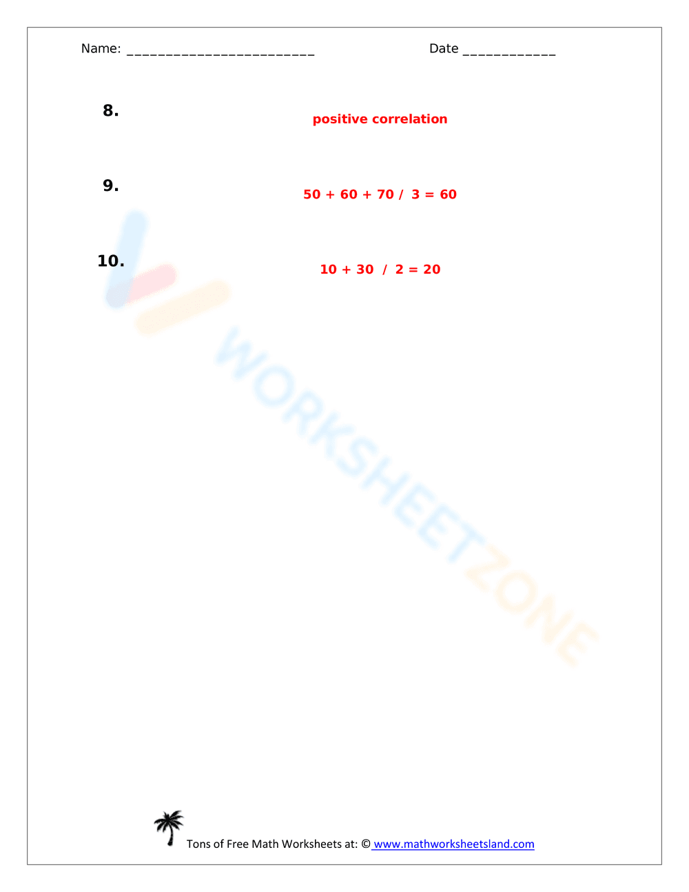 Scatter Plots and Line of Best Fit - Worksheet 1 - Page 16