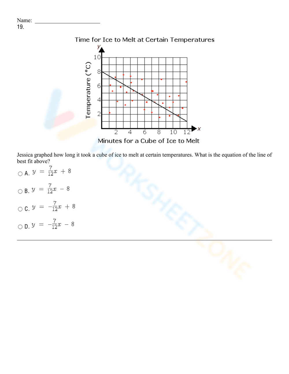 Updated Best Fit Lines Worksheet for Data Analysis - Page 16