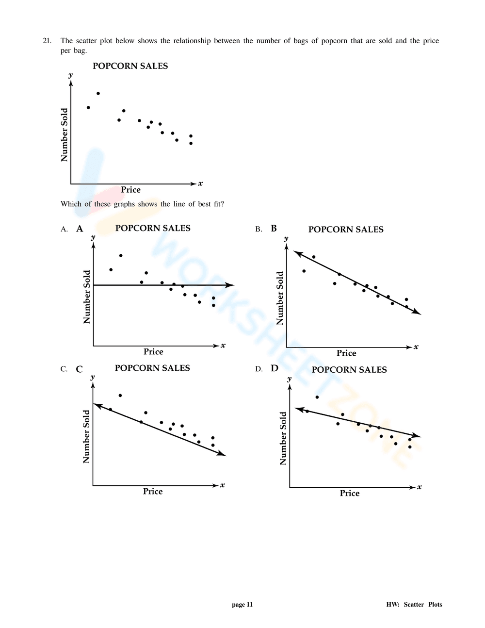 Scatter Plots - Page 11