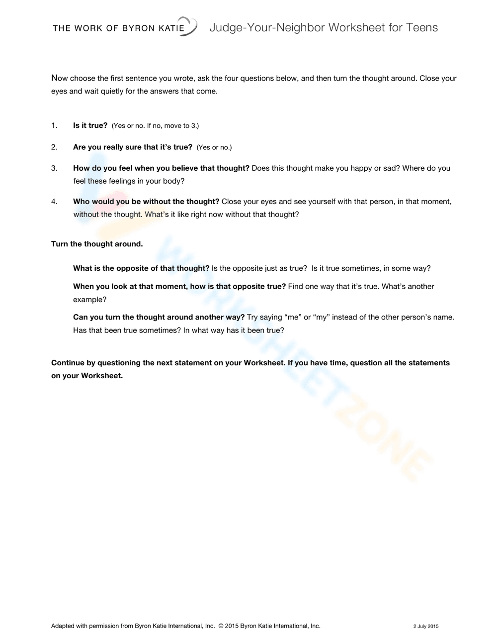 Judging Your Neighbor - A Teen Perspective - Page 2