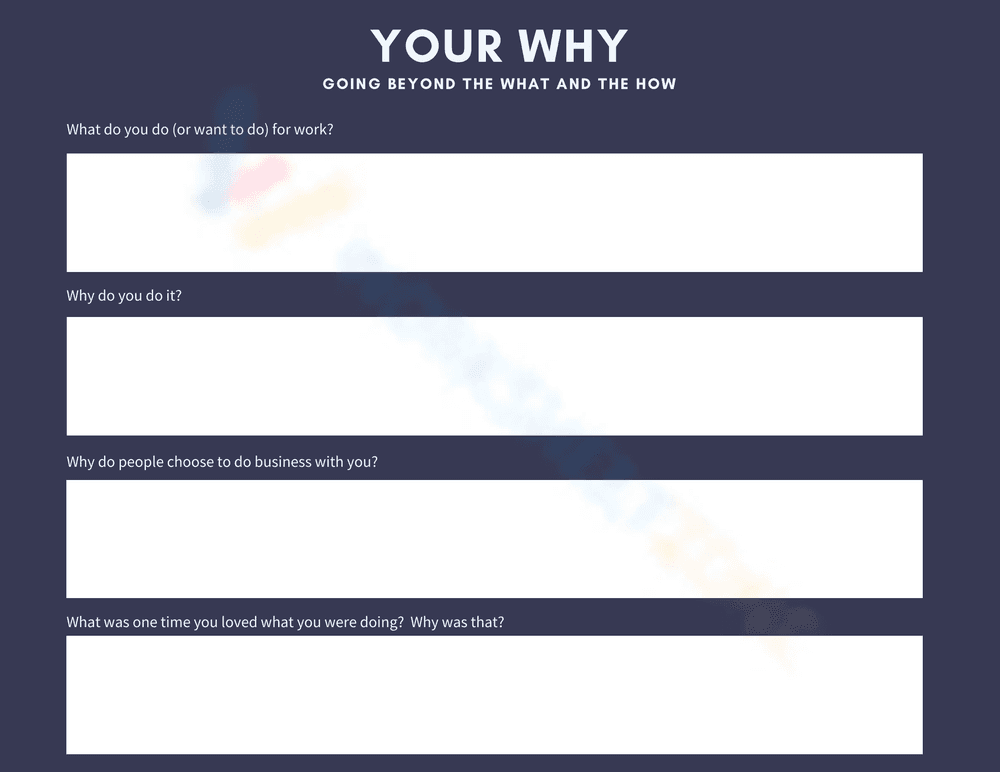 Discover Your Why: A Worksheet for Motivation - Page 1