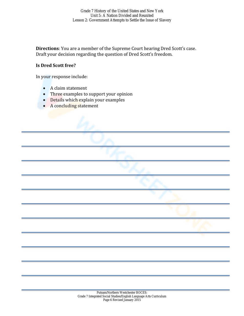 Dred Scott v Sandford: Analyzing the Decision - Page 6