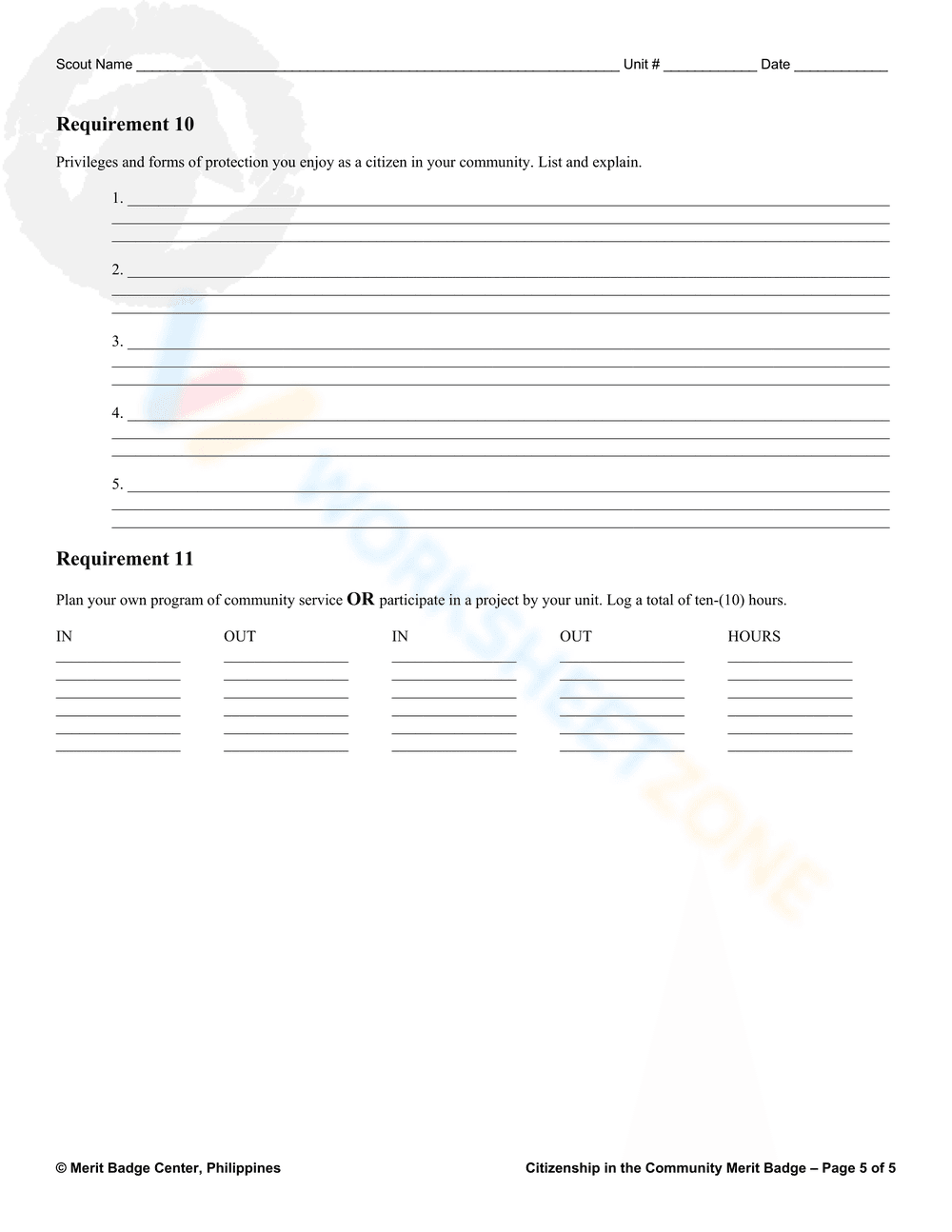 Exploring Community Citizenship Merit Badge - Page 4