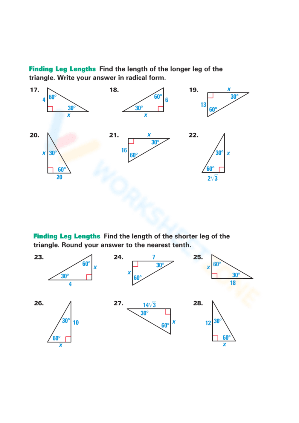 Geometry: 30-60-90 Triangles Guide - Page 4