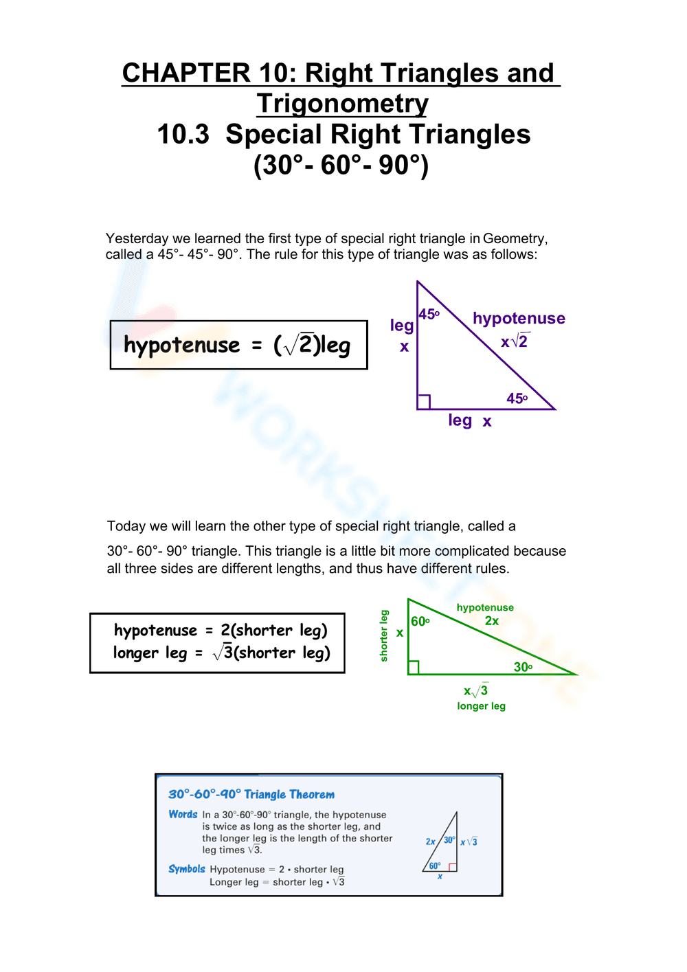 Geometry: 30-60-90 Triangles Guide - Page 5