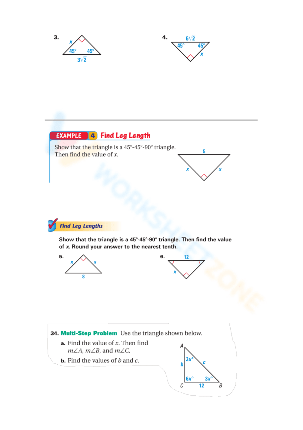Mastering Special Angles: A Geometry Worksheet - Page 1