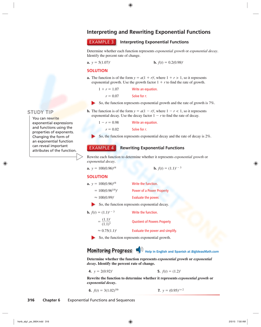 Solve Exponential Growth & Decay Problems - Page 4
