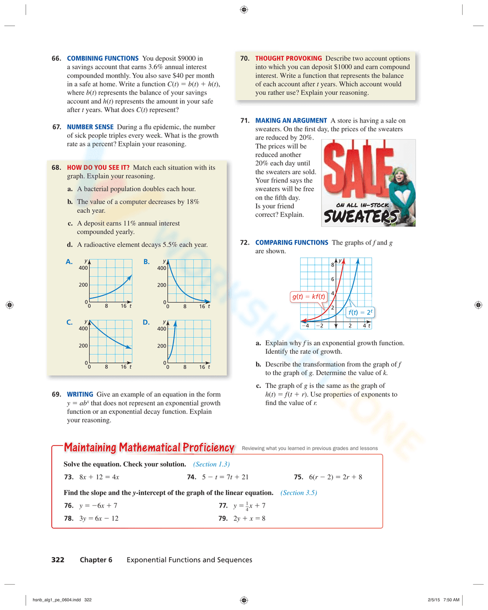Solve Exponential Growth & Decay Problems - Page 10