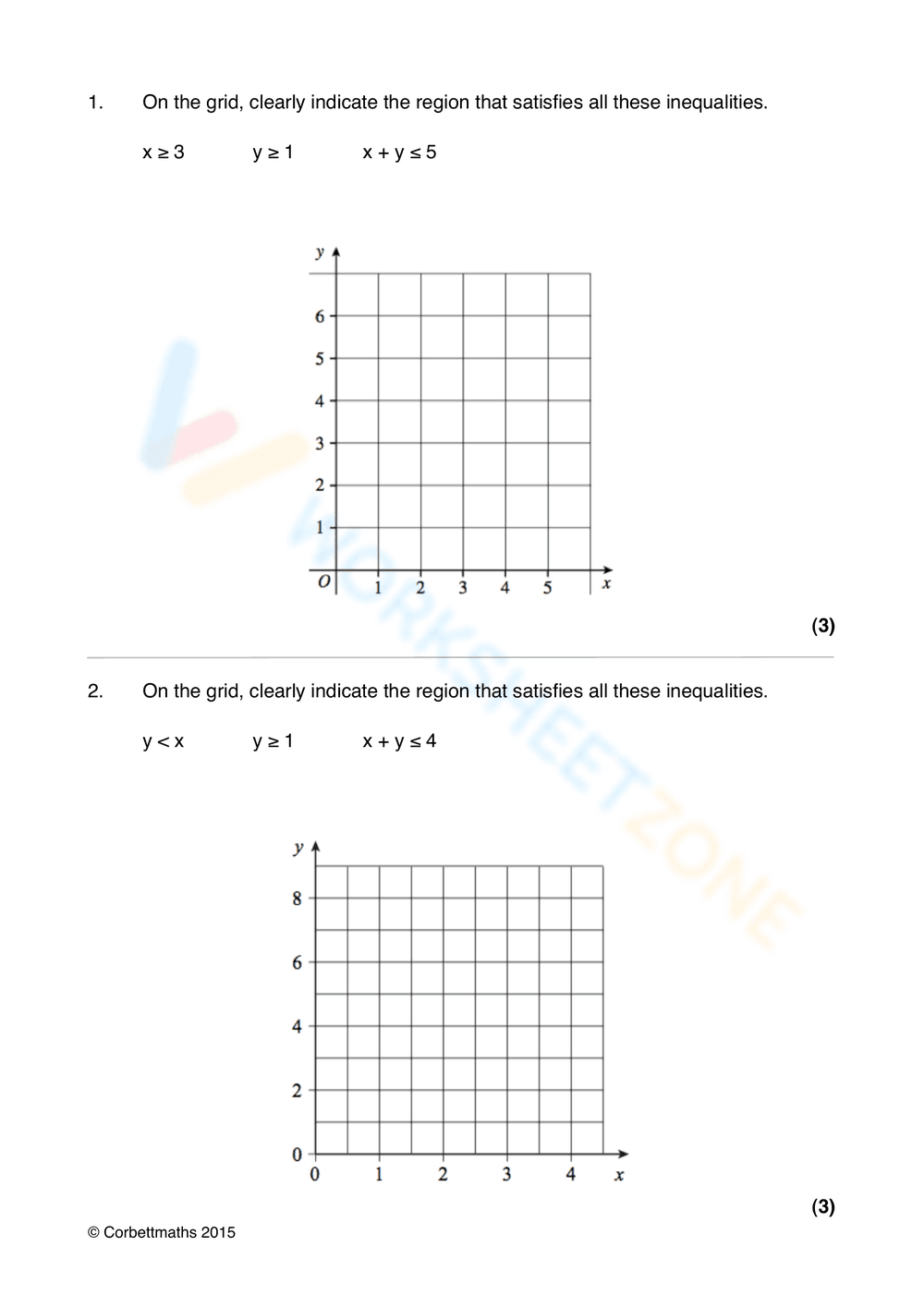 Graphing Systems of Linear Inequalities Worksheet - Page 2