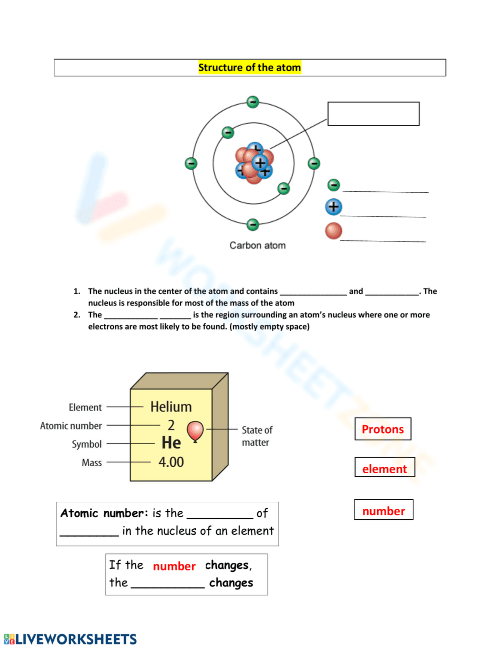 Understanding the Structure of the Atom - Page 1