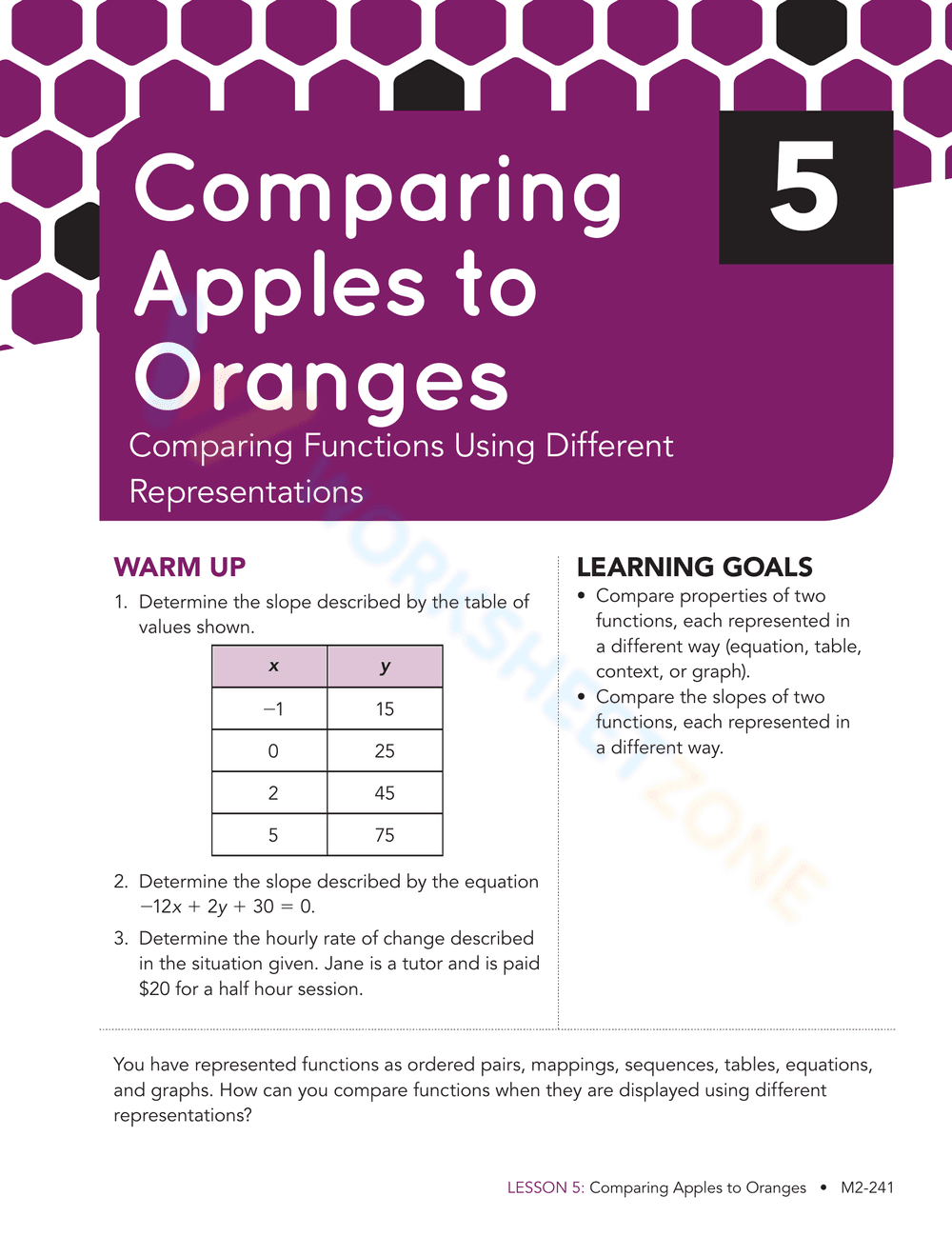 Comparing Functions with Representations - Page 4