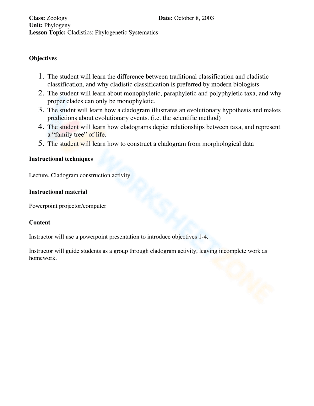 How to Make a Cladogram - Page 3