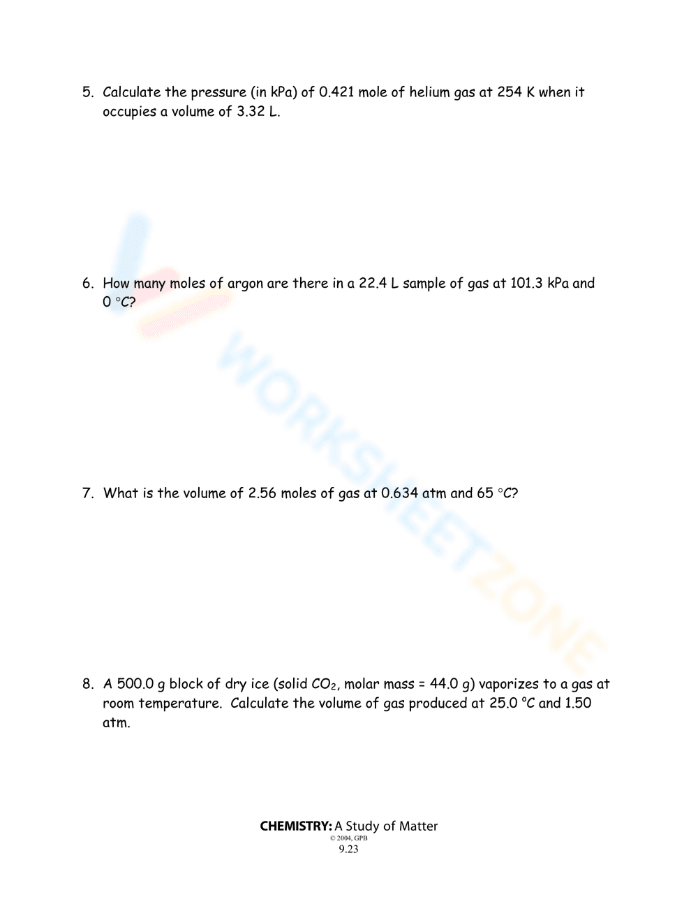 Combined and Ideal Gas Law - Page 2