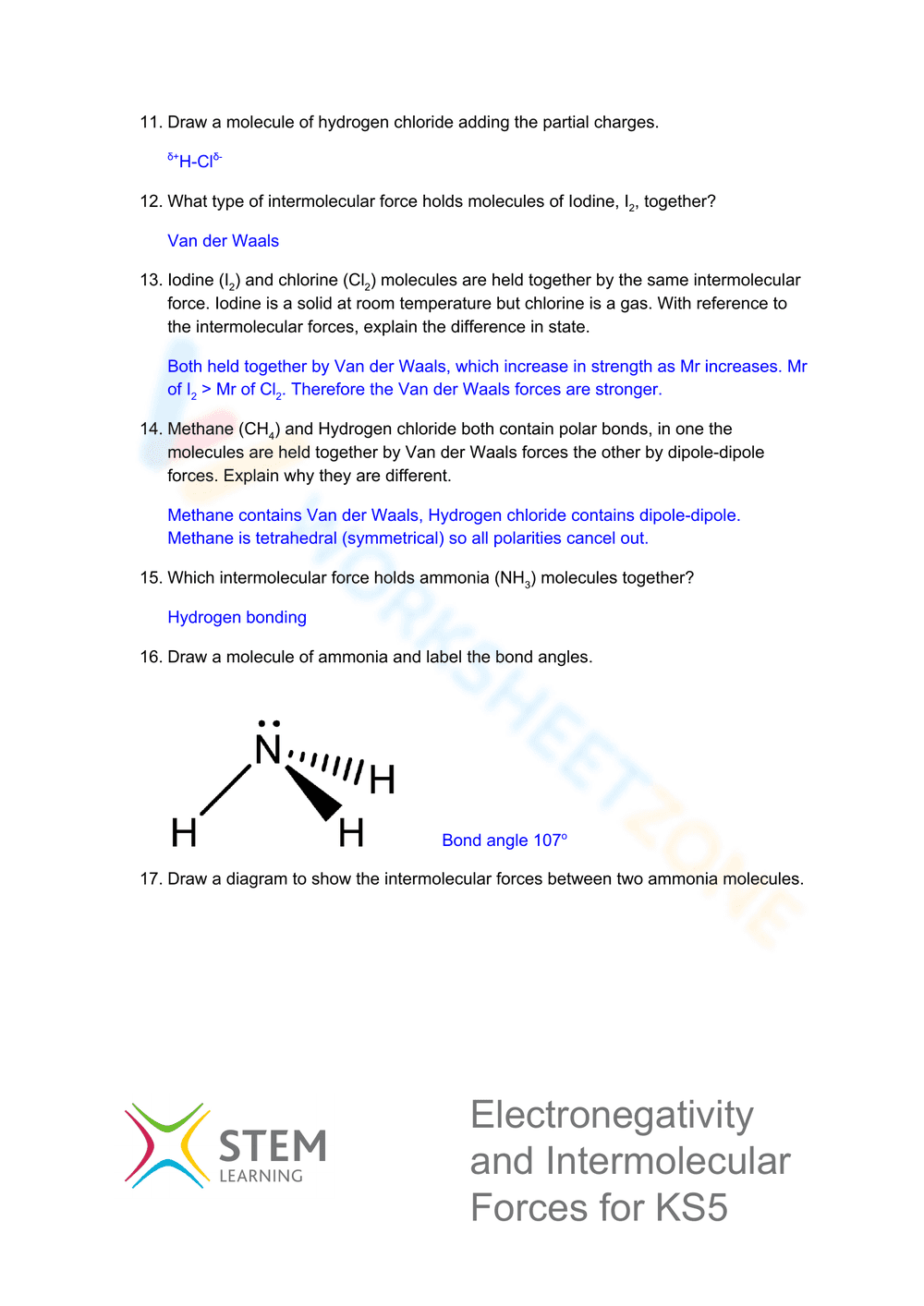 Electronegativity and Intermolecular Forces Guide - Page 9