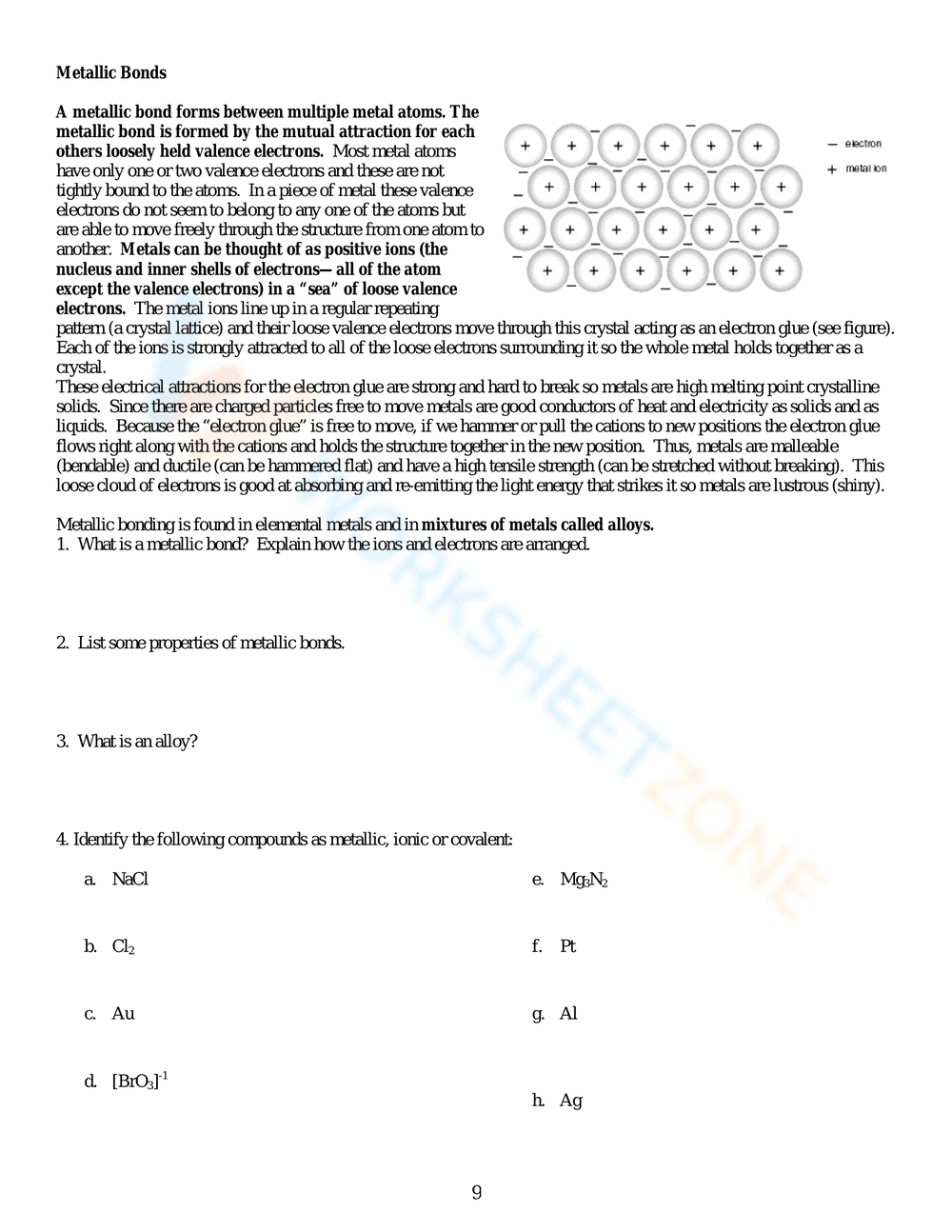 Mastering Ionic Bonds: Practice Worksheet - Page 9