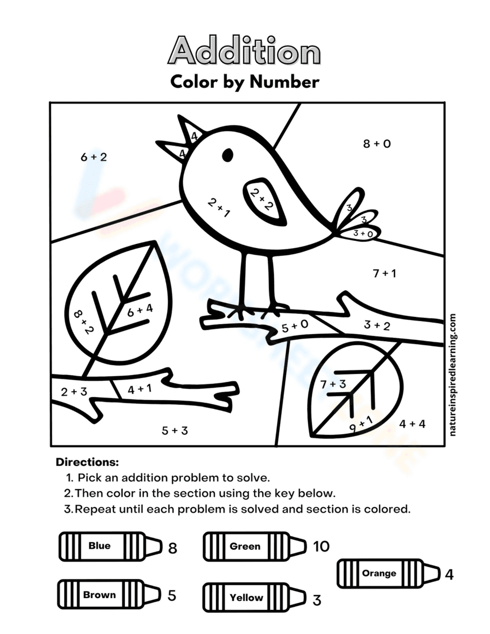 Little Bird Worksheet - Page 1
