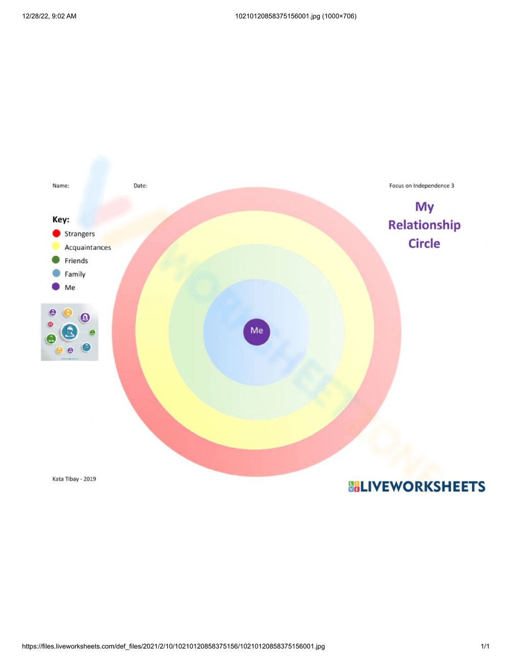 Circle Boundaries Worksheet - Page 1