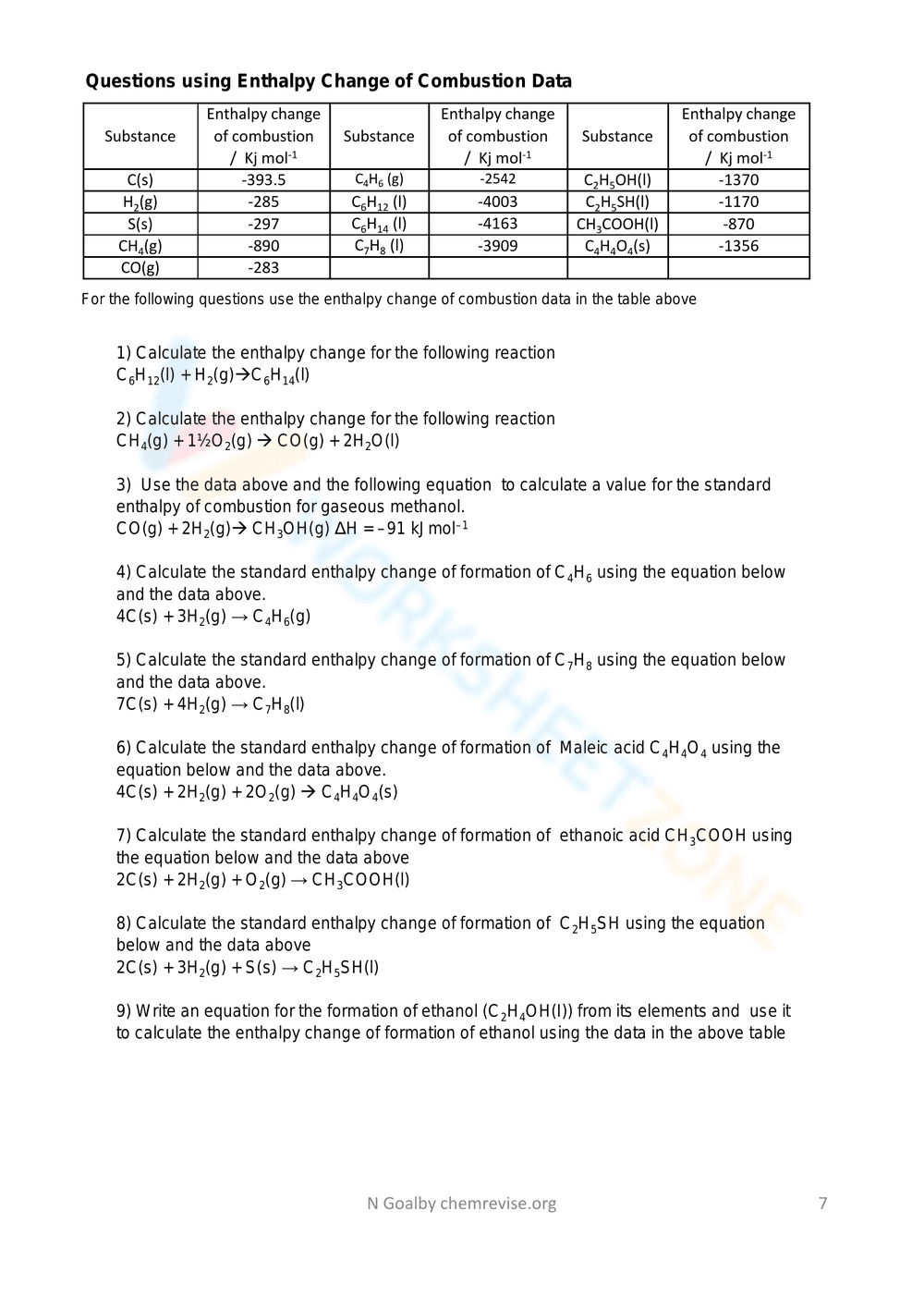 Updated Hess's Law Practice - Page 7