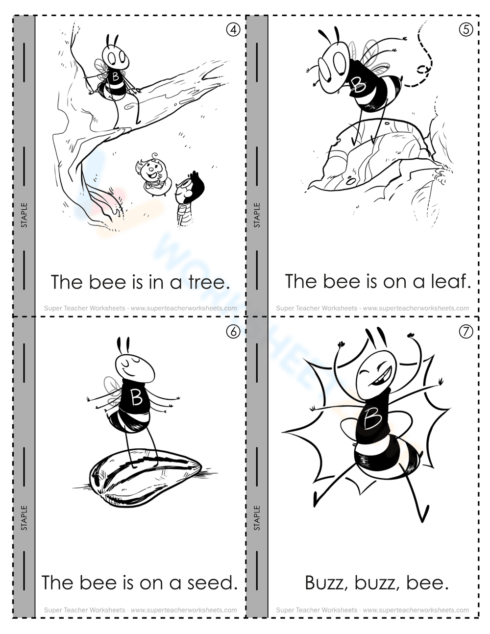 Long E Mini Book 'Buzz Buzz Bee' - Page 2