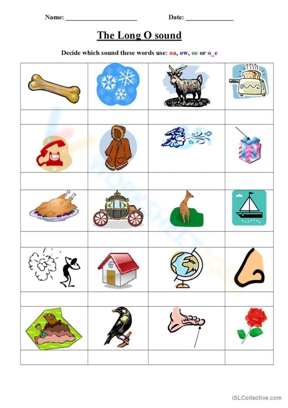 The long O sound - Page 1