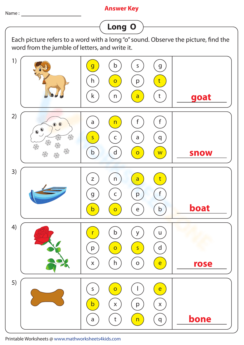 Long O Jumbles - Page 2