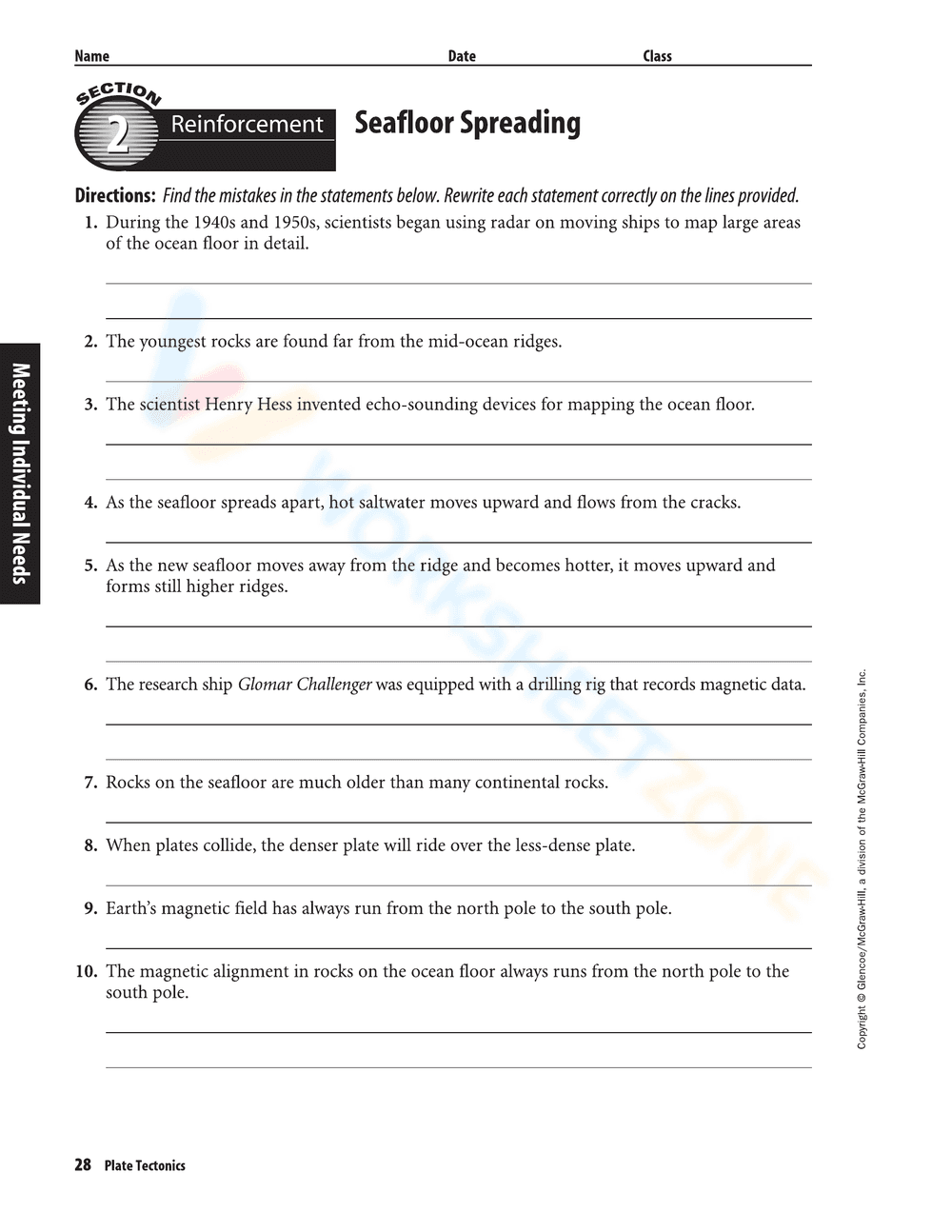 Understanding Seafloor Spreading - Page 2
