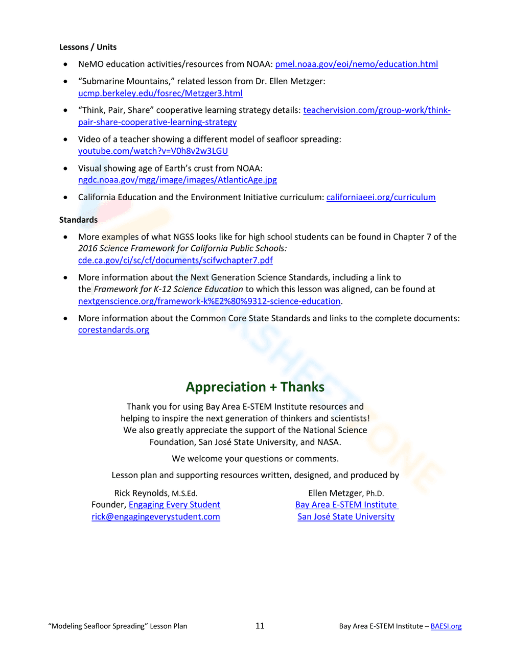 Modeling Seafloor Spread - Page 11