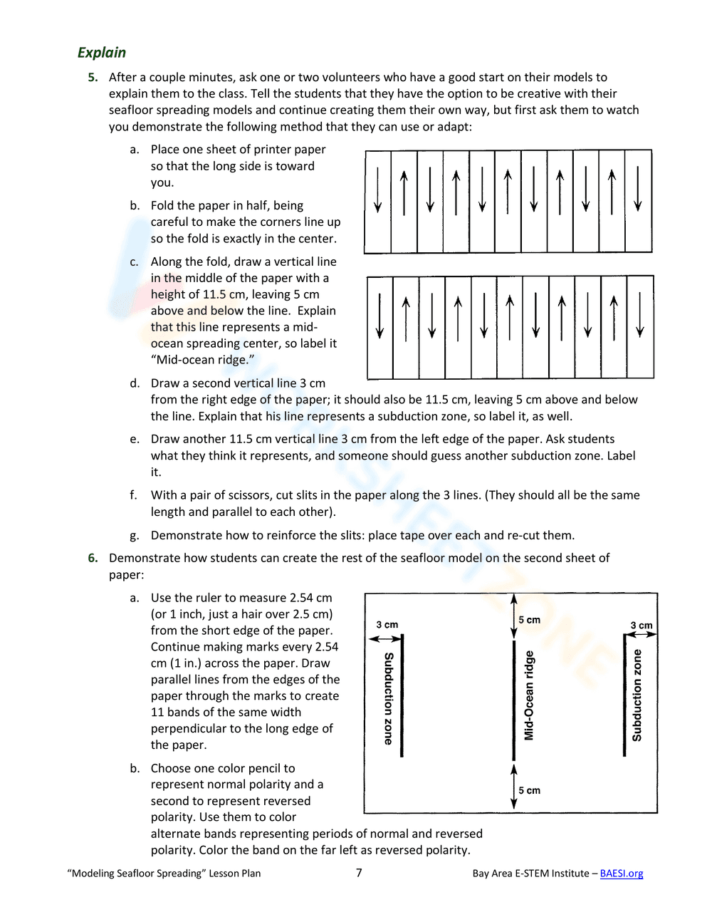 Modeling Seafloor Spread - Page 7