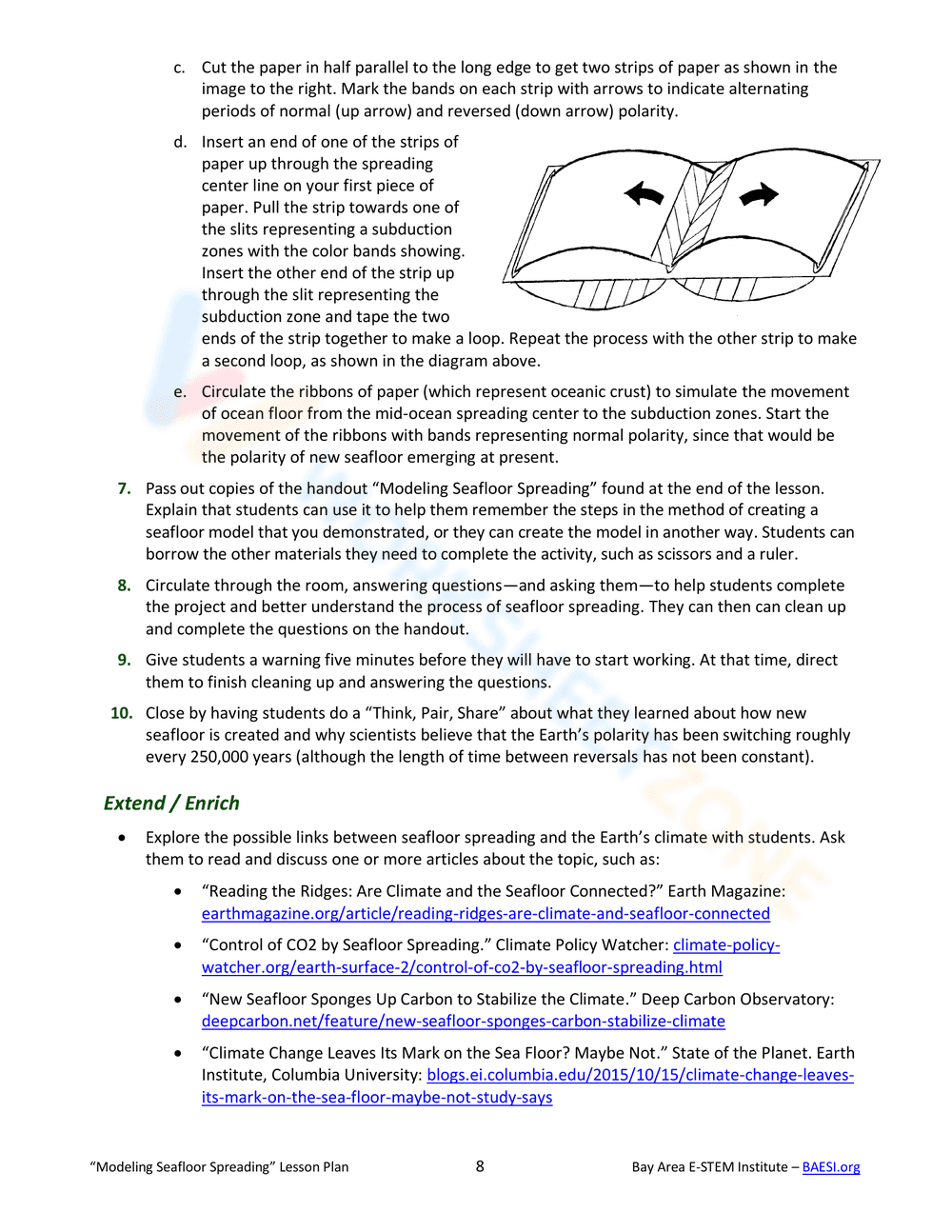 Modeling Seafloor Spread - Page 8