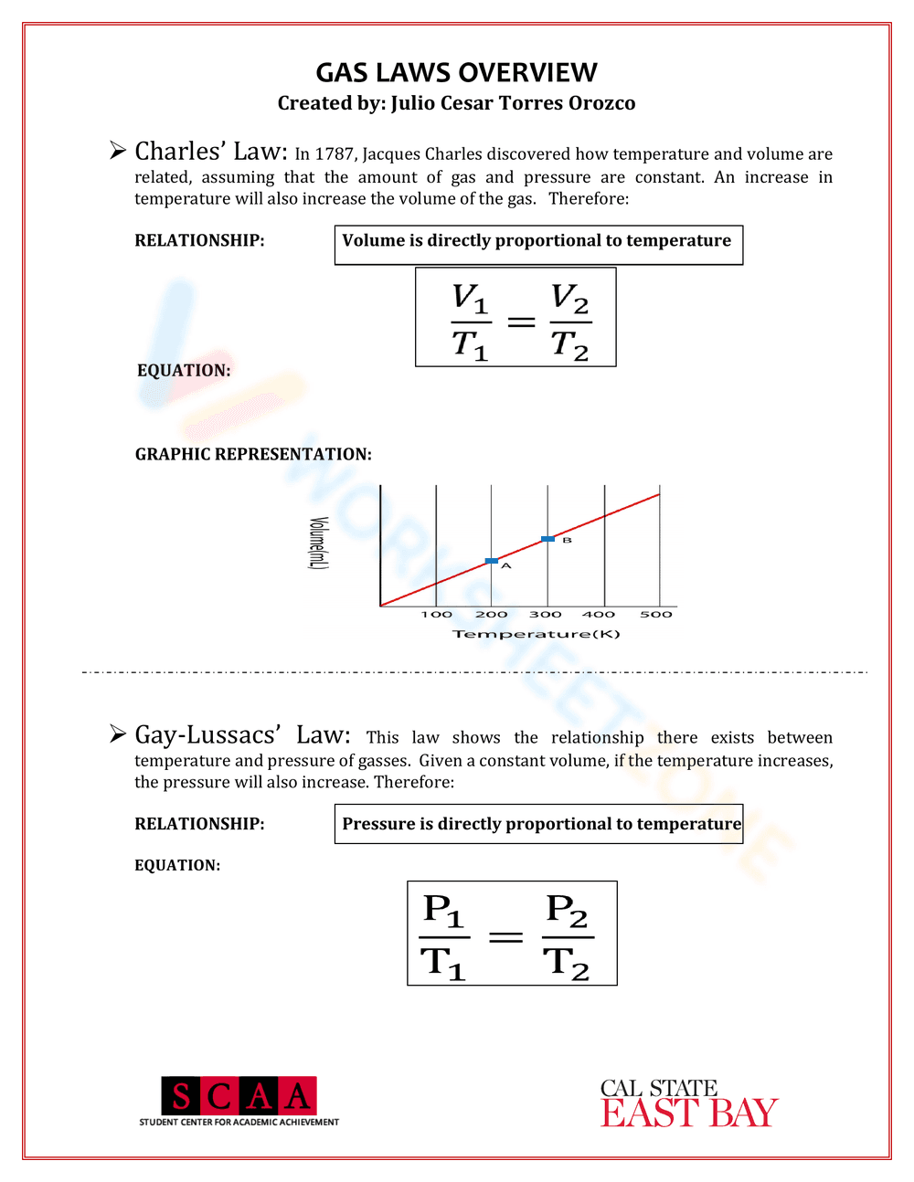 Comprehensive Gas Law Overview Worksheet - Page 2