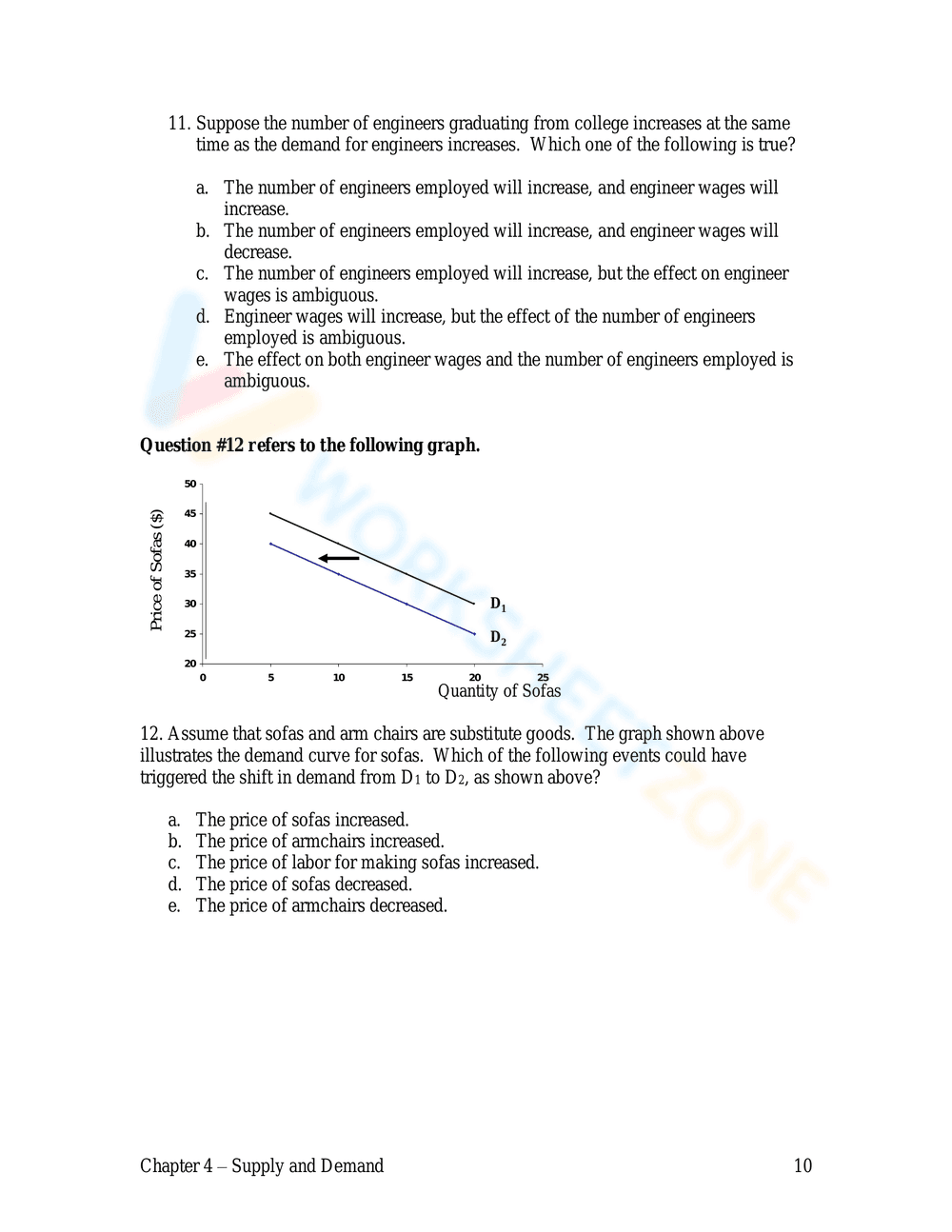 Supply and Demand: Updated Practice - Page 10