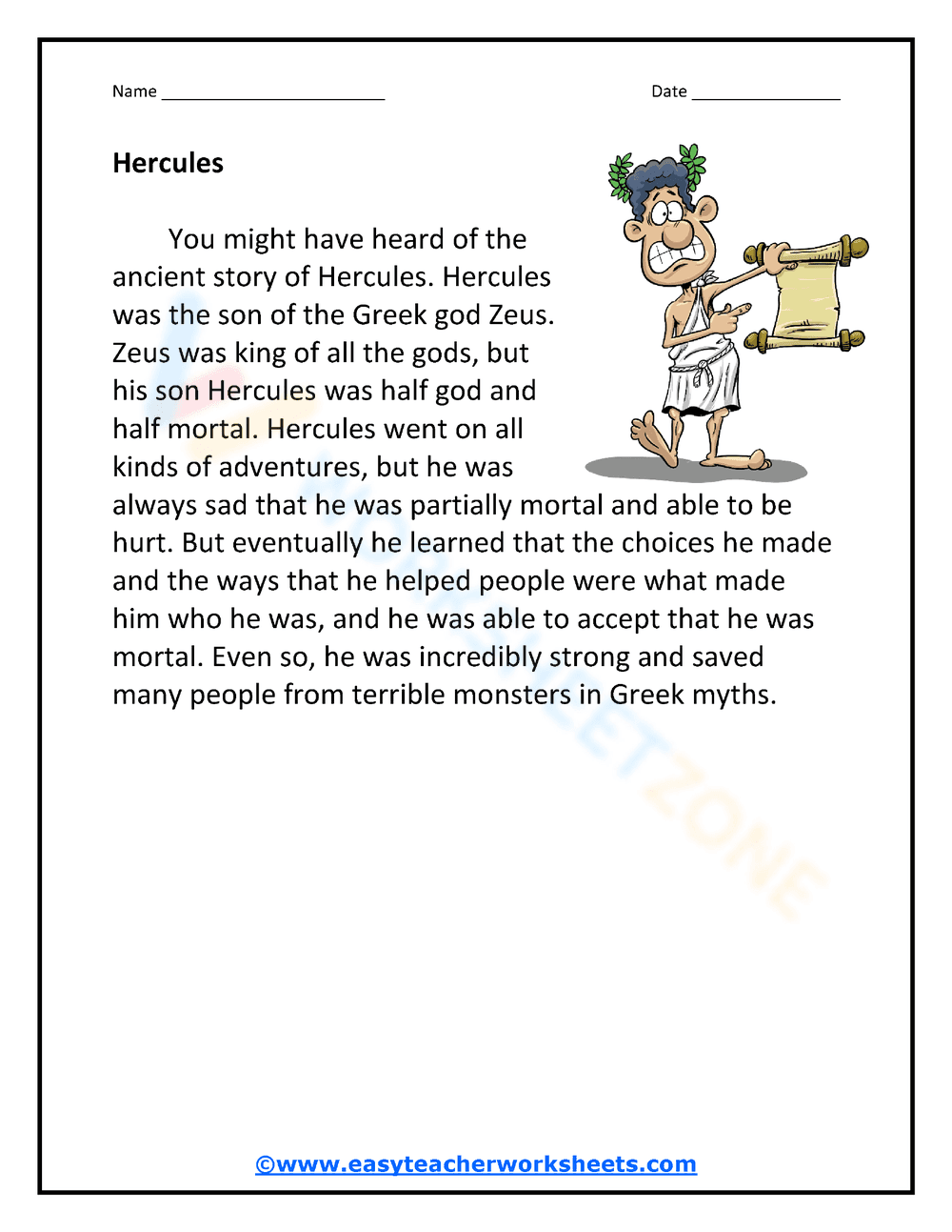 Discover the Story of Hercules - Page 1