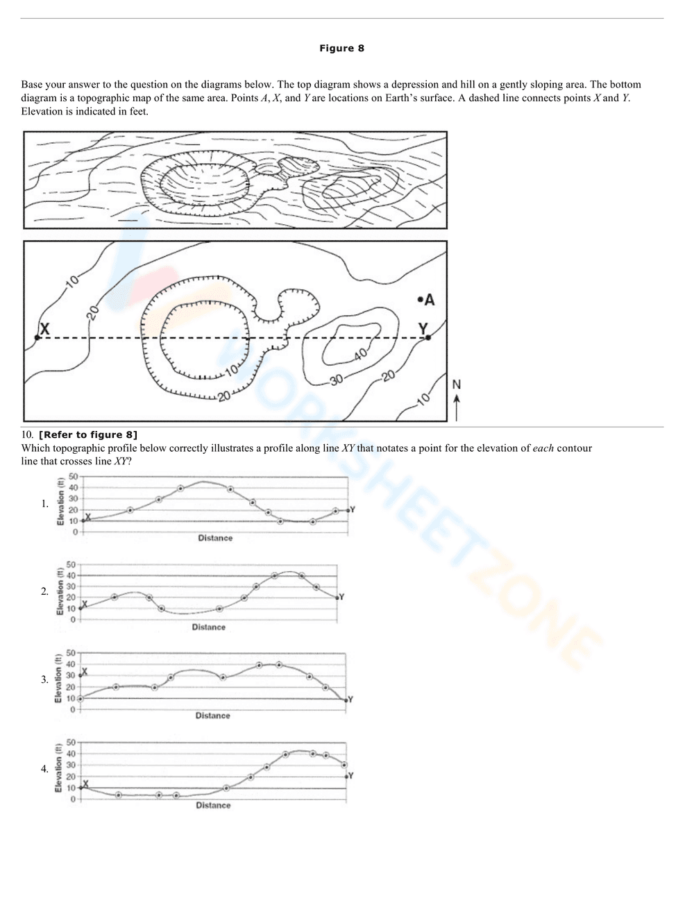 Comprehensive Topographic Maps Worksheet - Page 12