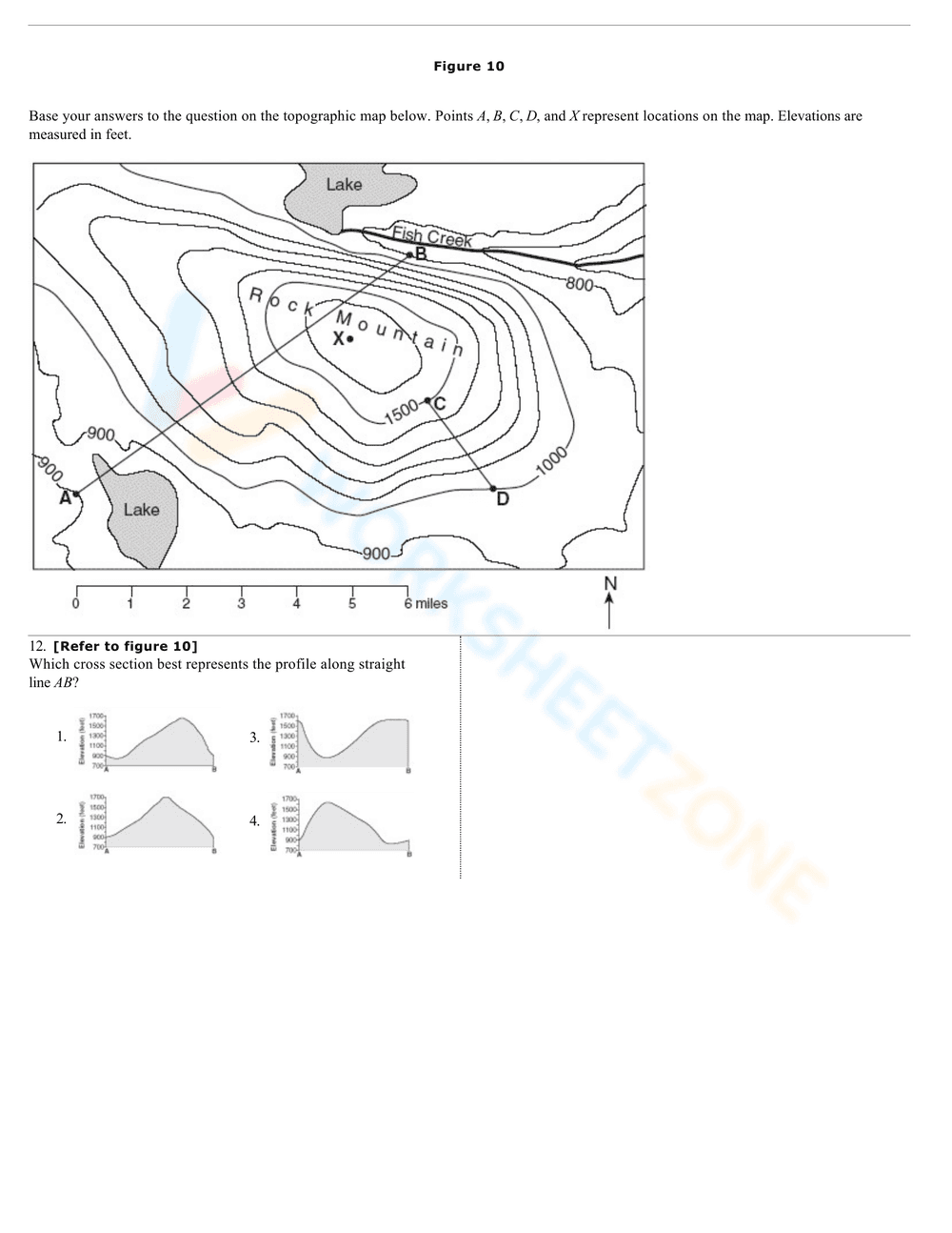 Comprehensive Topographic Maps Worksheet - Page 15