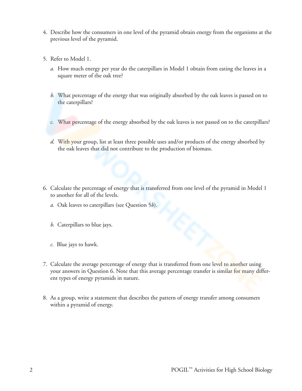 Updated Ecological Pyramids Worksheet - Page 2