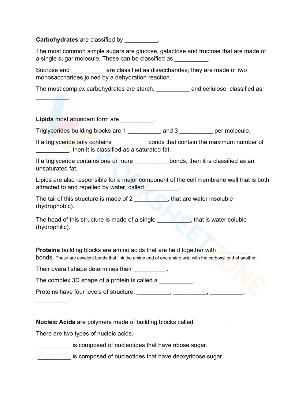 Macromolecules of Life - Page 2