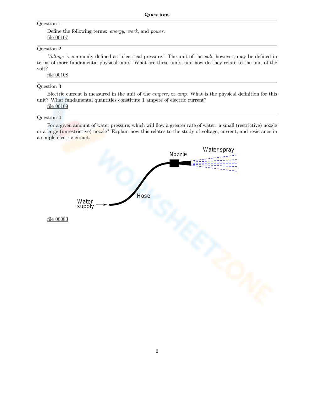 Ohm's Law Worksheet - Page 2