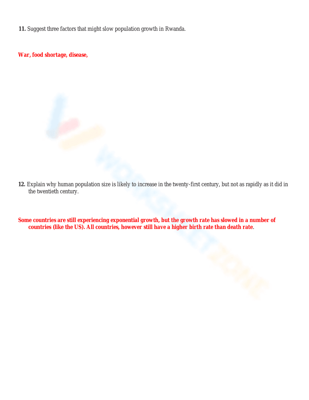 Human Population Growth 2 - Page 4