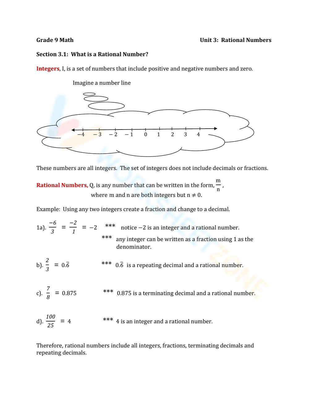 What is a Rational Number? - An Exploration - Page 1