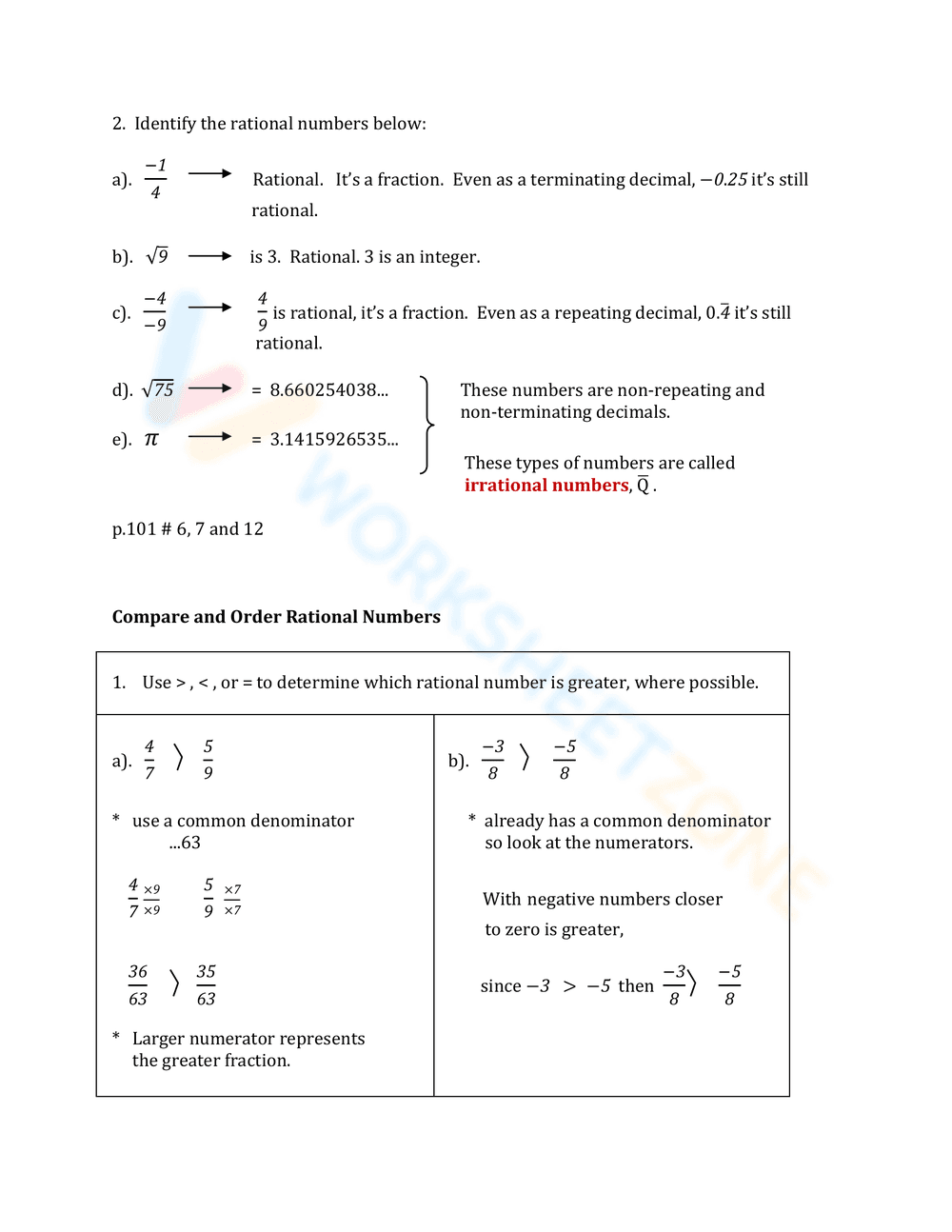 What is a Rational Number? - An Exploration - Page 2
